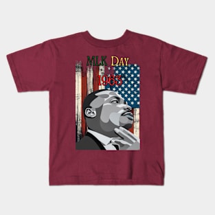 "Legacy of Dreams: MLK Double Vision" - MLK Civil Rights Activist Kids T-Shirt